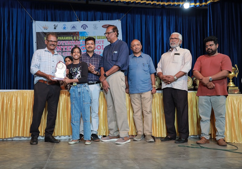 5th Runner up position (under 12 Girls) in the Kottayam district Interschool Chess Championship 2025